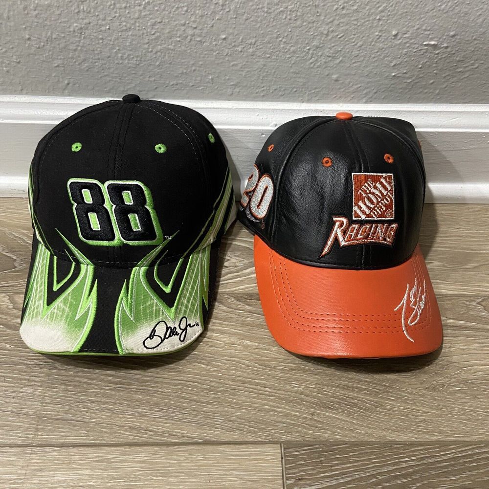 Chase Authentics Leather Cap Hat NASCAR‎ Home Depot Racing #80 #88 Dale Jr.
